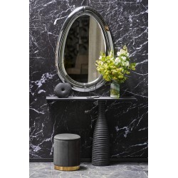 'IVORY Hanging Mirror, Silver' 'IVORY Hanging Mirror, Silver'