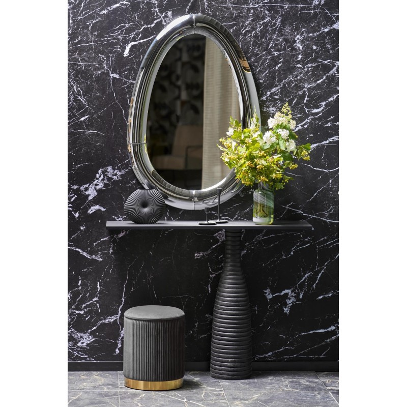 'IVORY Hanging Mirror, Silver' 'IVORY Hanging Mirror, Silver'