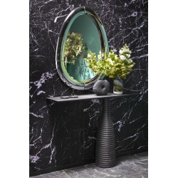 'IVORY Hanging Mirror, Silver' 'IVORY Hanging Mirror, Silver'