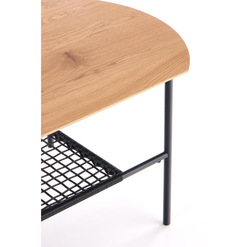 'JACKSONA Golden Oak/Black Coffee Table' 'JACKSONA Golden Oak/Black Coffee Table'