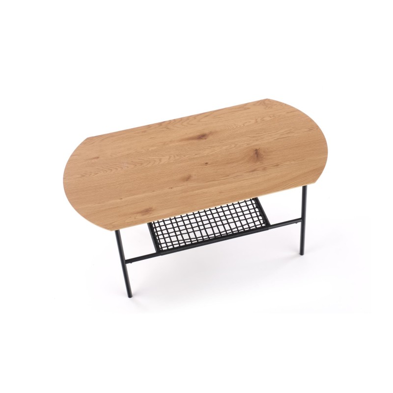 'JACKSONA Golden Oak/Black Coffee Table' 'JACKSONA Golden Oak/Black Coffee Table'