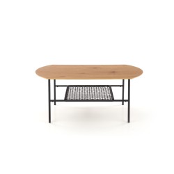 'JACKSONA Golden Oak/Black Coffee Table' 'JACKSONA Golden Oak/Black Coffee Table'