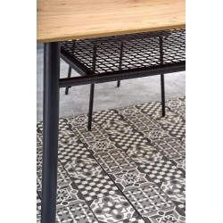 'JACKSON Table, Top - Golden Oak, Leg - Black' 'JACKSON Table, Top - Golden Oak, Leg - Black'