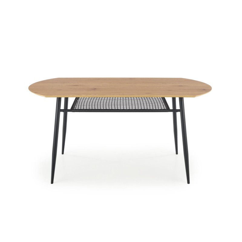'JACKSON Table, Top - Golden Oak, Leg - Black' 'JACKSON Table, Top - Golden Oak, Leg - Black'