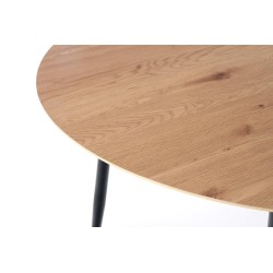 'JACKSON Table, Top - Golden Oak, Leg - Black' 'JACKSON Table, Top - Golden Oak, Leg - Black'