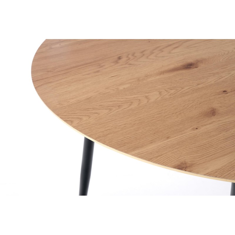 'JACKSON Table, Top - Golden Oak, Leg - Black' 'JACKSON Table, Top - Golden Oak, Leg - Black'