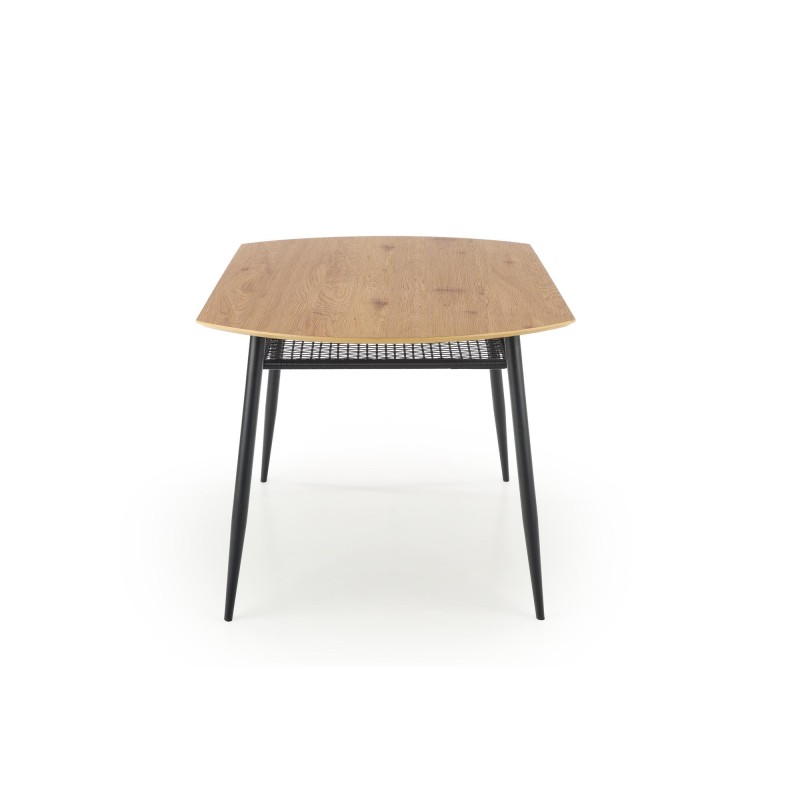 'JACKSON Table, Top - Golden Oak, Leg - Black' 'JACKSON Table, Top - Golden Oak, Leg - Black'