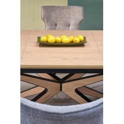 'JAMES Extendable Table, Natural / Black' 'JAMES Extendable Table, Natural / Black'