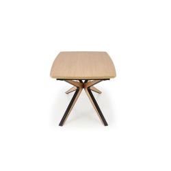 'JAMES Extendable Table, Natural / Black' 'JAMES Extendable Table, Natural / Black'
