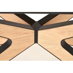 'JAMES Extendable Table, Natural / Black' 'JAMES Extendable Table, Natural / Black'