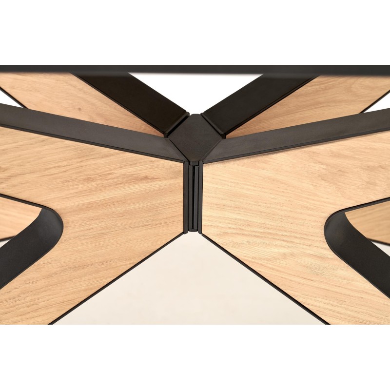 'JAMES Extendable Table, Natural / Black' 'JAMES Extendable Table, Natural / Black'