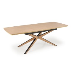 'JAMES Extendable Table, Natural / Black' 'JAMES Extendable Table, Natural / Black'