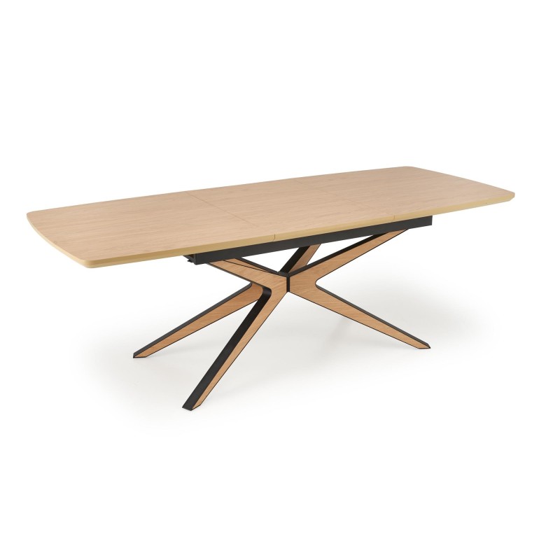 'JAMES Extendable Table, Natural / Black' 'JAMES Extendable Table, Natural / Black'