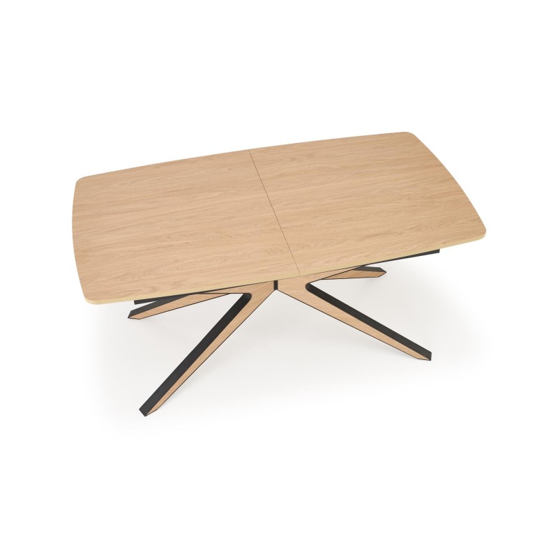 'JAMES Extendable Table, Natural / Black' 'JAMES Extendable Table, Natural / Black'