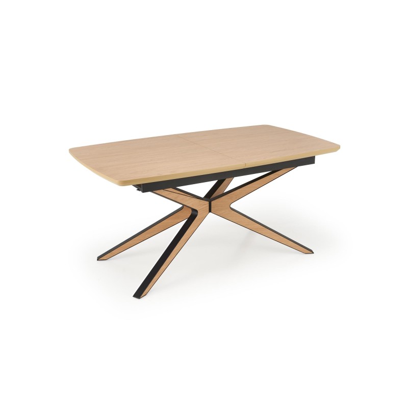 'JAMES Extendable Table, Natural / Black' 'JAMES Extendable Table, Natural / Black'