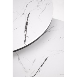 'JAVA Set of 2 Benches, White Marble / Black' 'JAVA Set of 2 Benches, White Marble / Black'