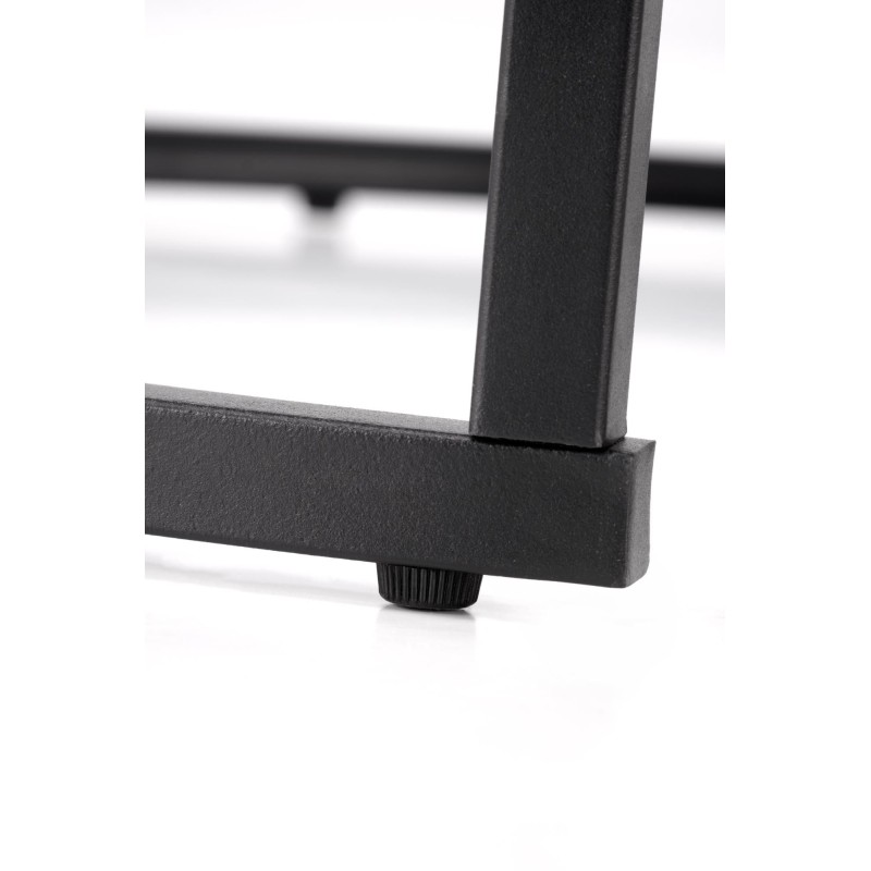 'JAVA Set of 2 Benches, Black Marble / Black' 'JAVA Set of 2 Benches, Black Marble / Black'
