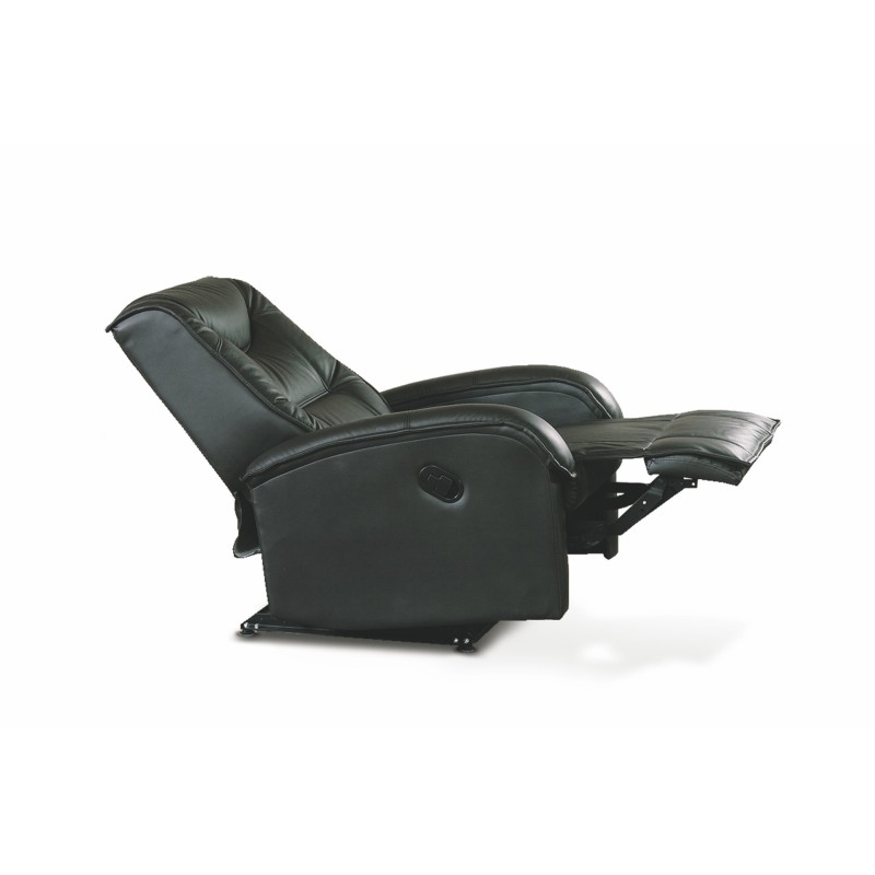 'JEFF Black Faux Leather Armchair' 'JEFF Black Faux Leather Armchair'