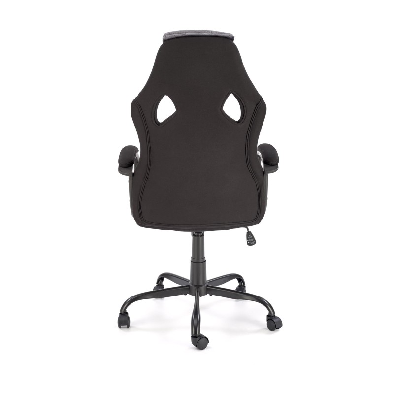 JENSEN fotel gabinetowy, czarny - popielaty - czerwony JENSEN fotel gabinetowy, czarny - popielaty - czerwony