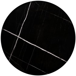 'JULIETA Set of 2 Benches, Black Marble / Black' 'JULIETA Set of 2 Benches, Black Marble / Black'