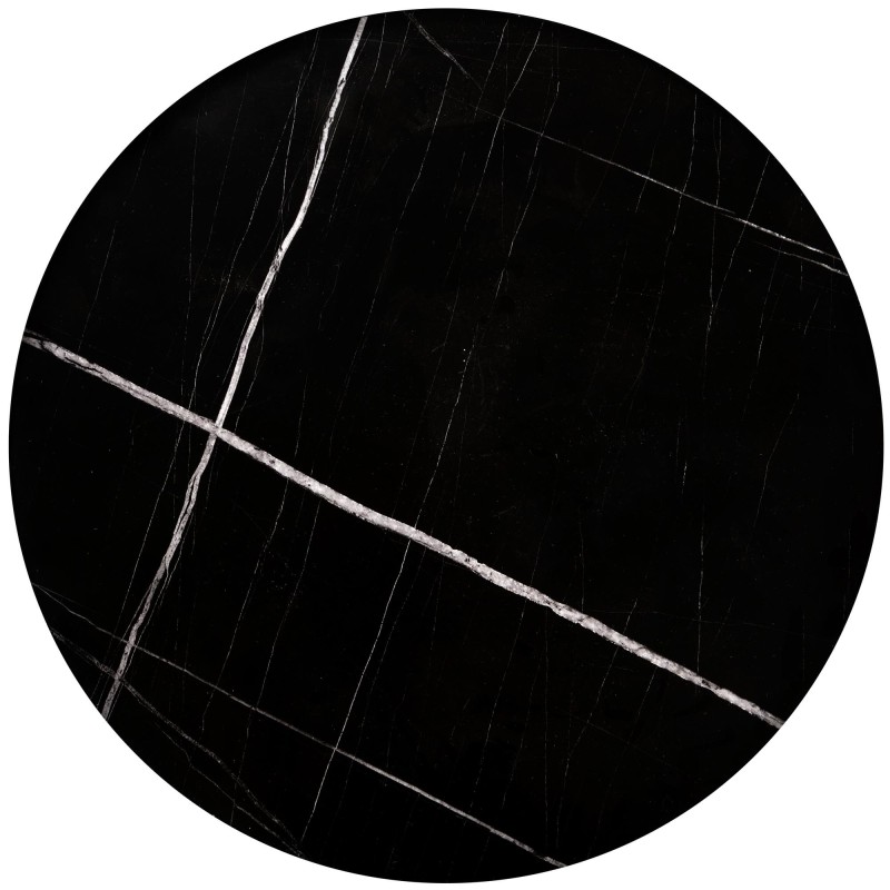 'JULIETA Set of 2 Benches, Black Marble / Black' 'JULIETA Set of 2 Benches, Black Marble / Black'