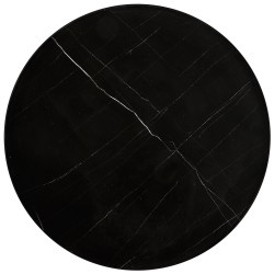'JULIETA Set of 2 Benches, Black Marble / Black' 'JULIETA Set of 2 Benches, Black Marble / Black'