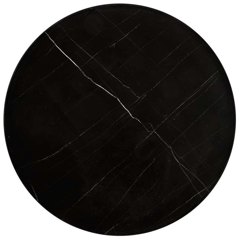 'JULIETA Set of 2 Benches, Black Marble / Black' 'JULIETA Set of 2 Benches, Black Marble / Black'