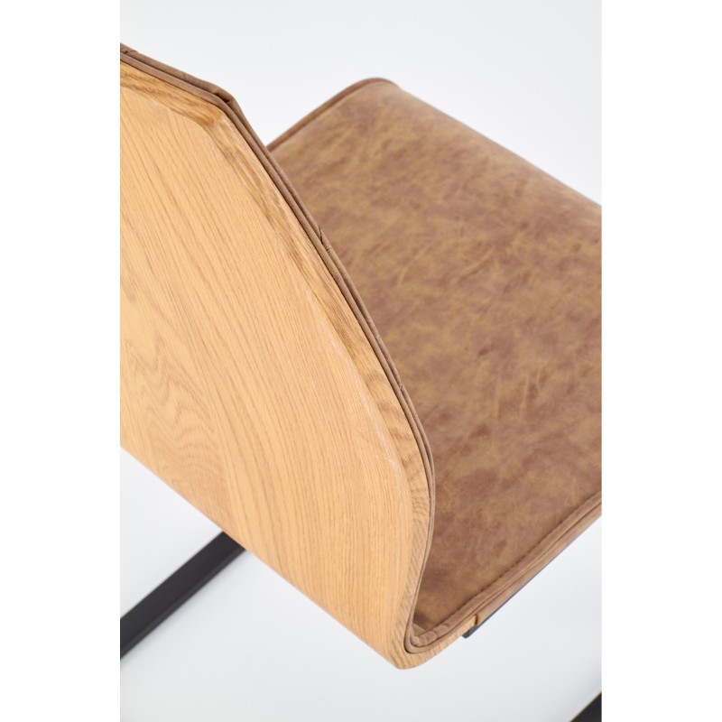 'K265 Chair Black / Brown / Honey Oak' 'K265 Chair Black / Brown / Honey Oak'