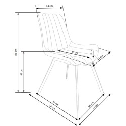 K279 krzesło popielaty / czarny K279 krzesło popielaty / czarny