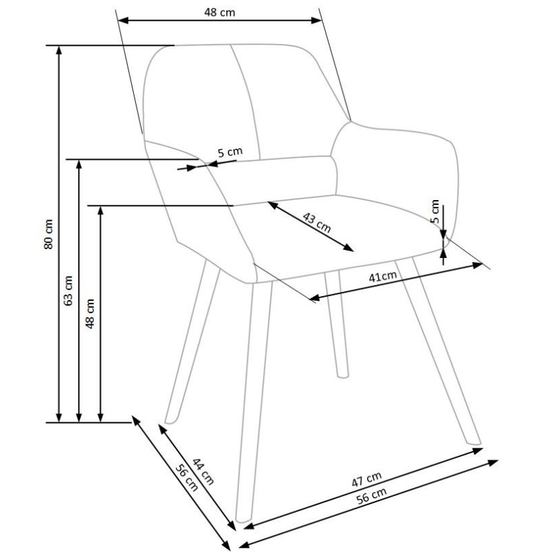 K283 krzesło beżowy (1p 2szt) K283 krzesło beżowy (1p 2szt)