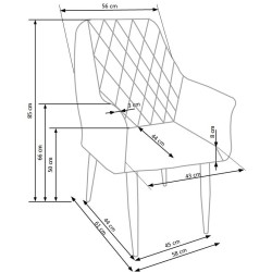 K287 krzesło granatowy (1p 2szt) K287 krzesło granatowy (1p 2szt)