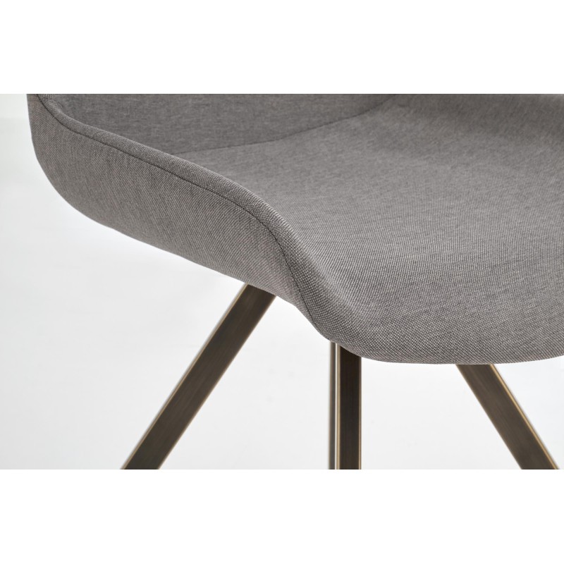 'K290 Ash Grey / Antique Gold Chair' 'K290 Ash Grey / Antique Gold Chair'