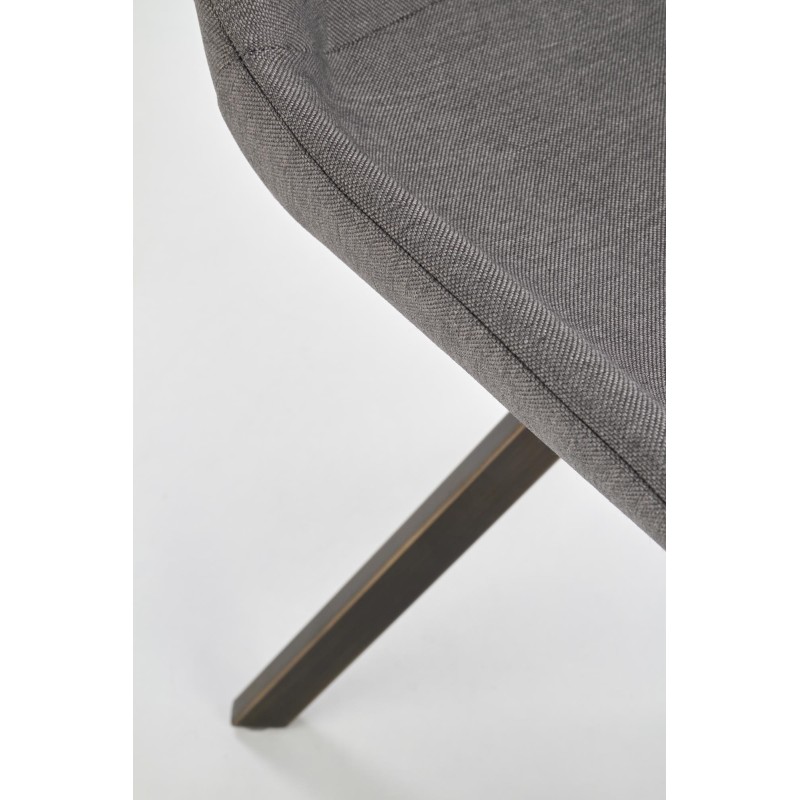 'K290 Ash Grey / Antique Gold Chair' 'K290 Ash Grey / Antique Gold Chair'
