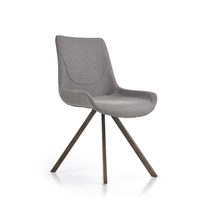 'K290 Ash Grey / Antique Gold Chair' 'K290 Ash Grey / Antique Gold Chair'