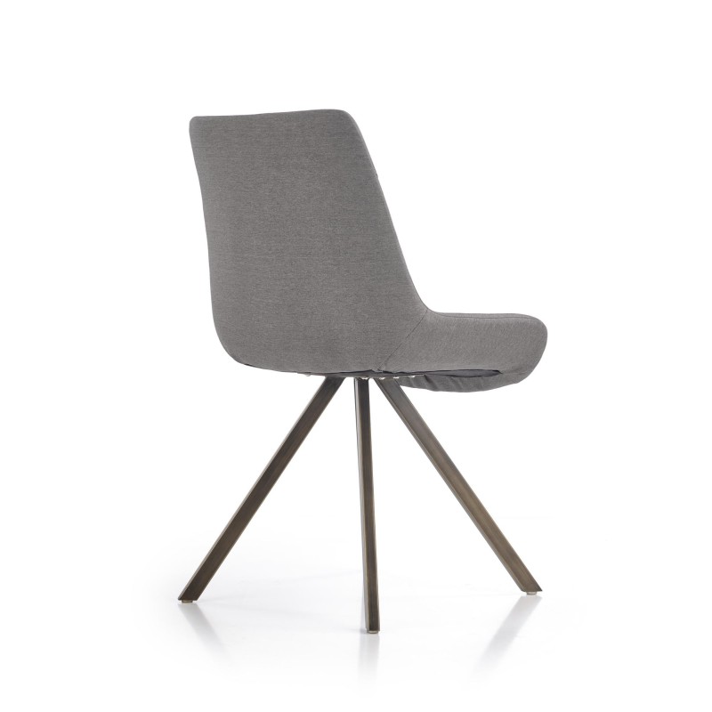 'K290 Ash Grey / Antique Gold Chair' 'K290 Ash Grey / Antique Gold Chair'