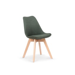 'K303 Dark Green Chair / Beech'