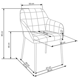 'K305 Black / Dark Green Chair' 'K305 Black / Dark Green Chair'