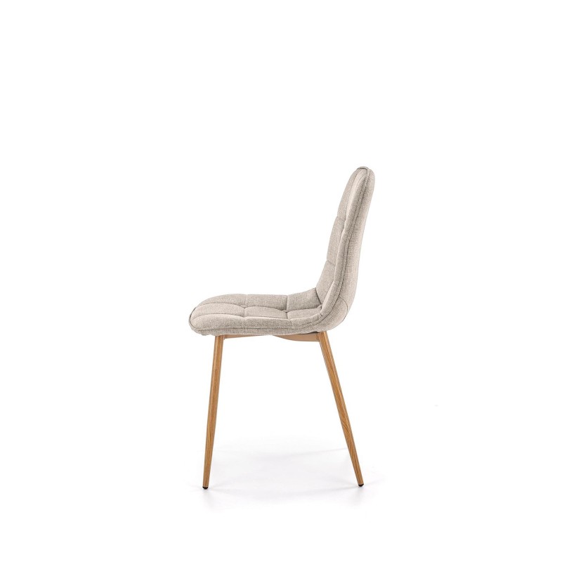 'K316 Upholstered Chair - Beige, Legs - Honey Oak' 'K316 Upholstered Chair - Beige, Legs - Honey Oak'