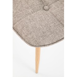 'K316 Upholstered Chair - Beige, Legs - Honey Oak' 'K316 Upholstered Chair - Beige, Legs - Honey Oak'