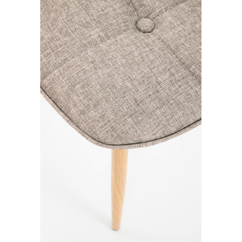 'K316 Upholstered Chair - Beige, Legs - Honey Oak' 'K316 Upholstered Chair - Beige, Legs - Honey Oak'