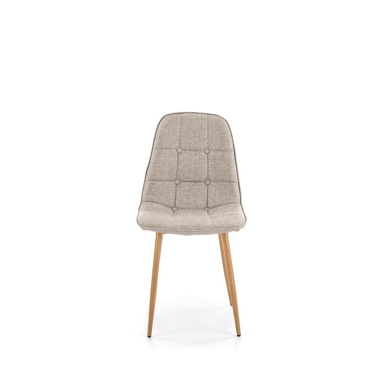 'K316 Upholstered Chair - Beige, Legs - Honey Oak' 'K316 Upholstered Chair - Beige, Legs - Honey Oak'
