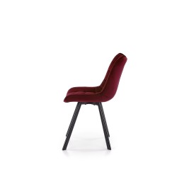 'K332 Chair with Black Legs and Burgundy Seat' 'K332 Chair with Black Legs and Burgundy Seat'