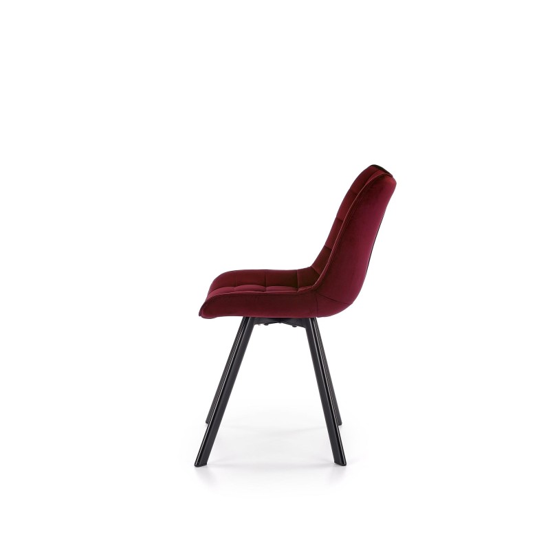 'K332 Chair with Black Legs and Burgundy Seat' 'K332 Chair with Black Legs and Burgundy Seat'