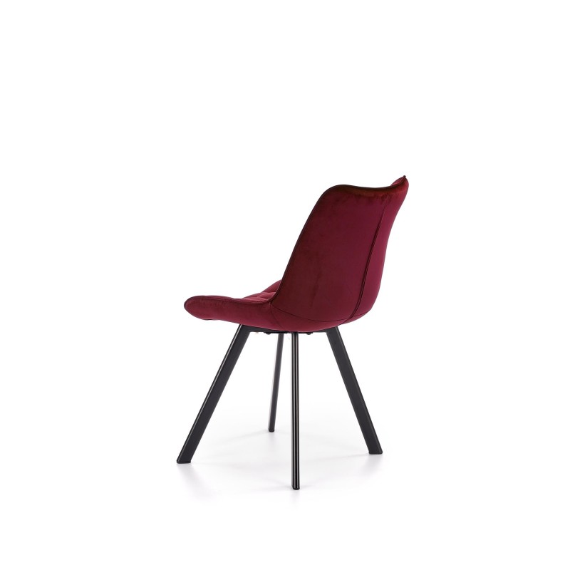'K332 Chair with Black Legs and Burgundy Seat' 'K332 Chair with Black Legs and Burgundy Seat'