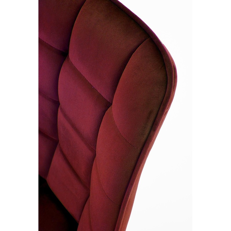 'K332 Chair with Black Legs and Burgundy Seat' 'K332 Chair with Black Legs and Burgundy Seat'
