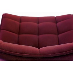 'K332 Chair with Black Legs and Burgundy Seat' 'K332 Chair with Black Legs and Burgundy Seat'