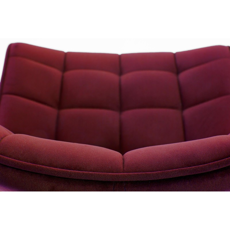 'K332 Chair with Black Legs and Burgundy Seat' 'K332 Chair with Black Legs and Burgundy Seat'