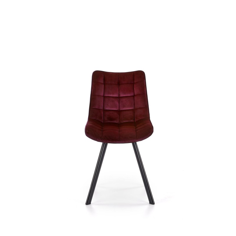 'K332 Chair with Black Legs and Burgundy Seat' 'K332 Chair with Black Legs and Burgundy Seat'