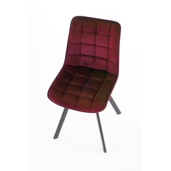 'K332 Chair with Black Legs and Burgundy Seat' 'K332 Chair with Black Legs and Burgundy Seat'