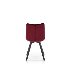 'K332 Chair with Black Legs and Burgundy Seat' 'K332 Chair with Black Legs and Burgundy Seat'